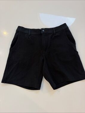 Zara Black Flat-Front Men's Shorts